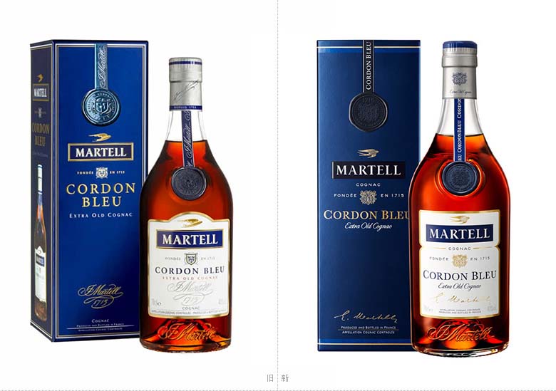 有着300多年历史的马爹利 （Martell）换了LOGO和新包装