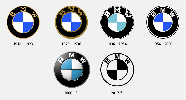 宝马汽车（BMW）为高端豪华车发布扁平化新LOGO